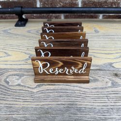 Small “Reserved” Signs