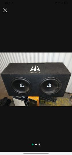 Brand New Sound System 2 10s Triton Box With Amp 2 Ds18 6.5 Mids Orion 1500w 2ch Amp And 4ga Amp Kit $420firm Price Pickup Only Serious Buyers Please 