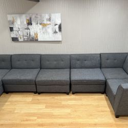 Grey Sectional Sofa, Sofa , Couch, Chaise