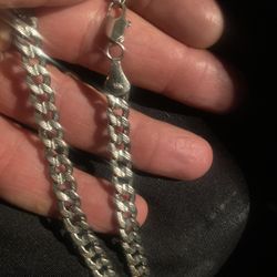18K White Gold Chain 
