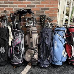 8 Sets Of Golf Clubs