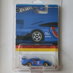 Hot Wheels Porsche 935 Blue 4/6 HW Exotics Gold Wheels