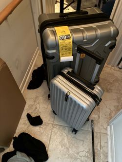 Just today only two matching suitcases 28 inch and 20 inch for $78