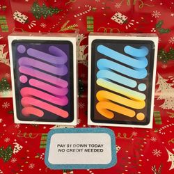 Apple IPad Mini 6 Brand New - Pay $1 DOWN AVAILABLE - NO CREDIT NEEDED 