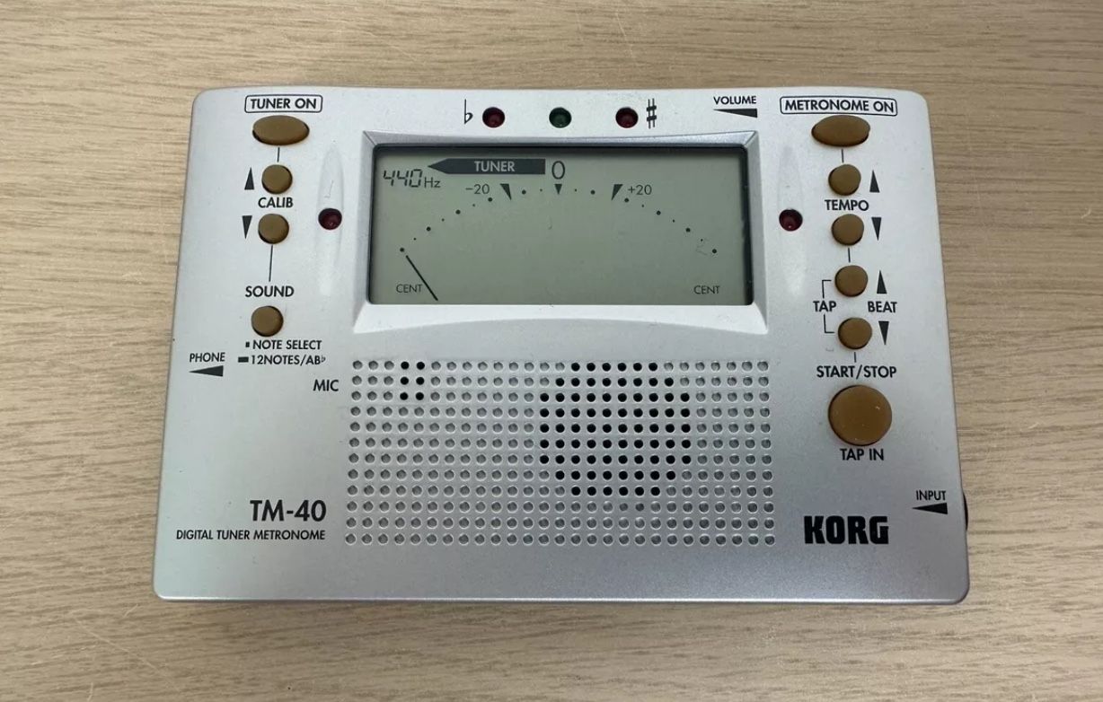 KORG - TM-40 - Digital Chromatic Combo Tuner Metronome - Tested & Working
