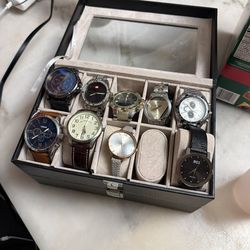 13 Watches + Bracelets - Invicta, Fossil, Ecko