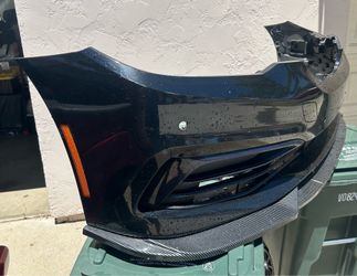 2017-2020 BMW 5 series front bumper cover OEM with Lip spoiler