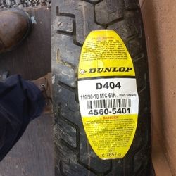 DUNLOP  D404  110/90-18 MC 61H TIRE 