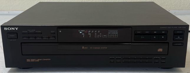 Sony CDP‑C345 5‑Disc CD Changer No Remote Fully Tested
