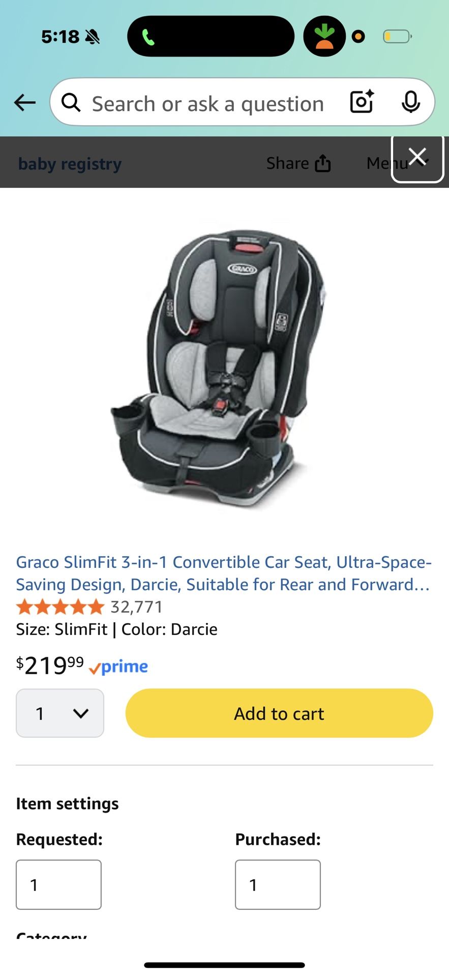 Graco Car Seat
