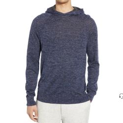 Vince Colorblock pullover hoodie blue black