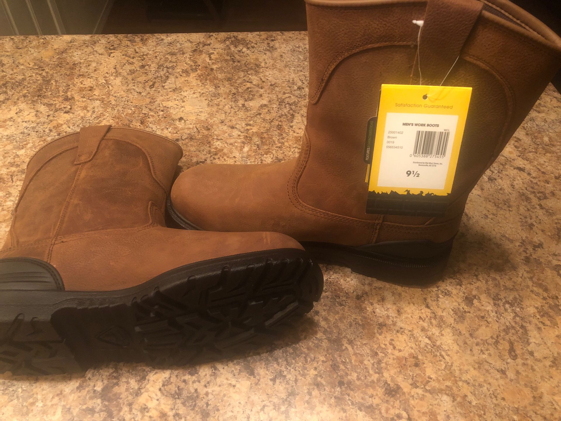 New Never Worn Steel Toed Work Boots