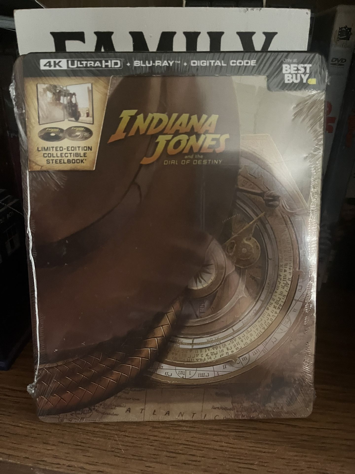 Indiana Jones and the Dial of Destiny Steelbook (4K Blu Ray Best Buy Exclusive)