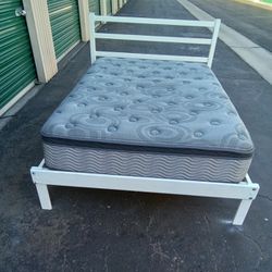 FULL BED FRAME WITH MATTRESS 