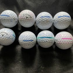 Callaway color striped SuperSoft 8 golf balls