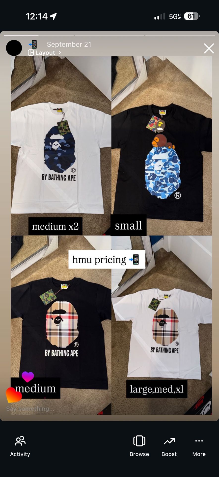 shirts bape hell star amiri 