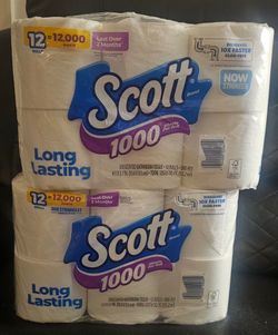 Scott 1000 Toilet Paper 12-Roll Pack x2