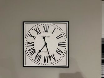 FirsTime & Co. Square Roman Numeral Wall Clock 20x20