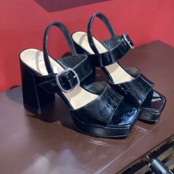 BRAT BLACK HIGH HEEL SIZE 8.5