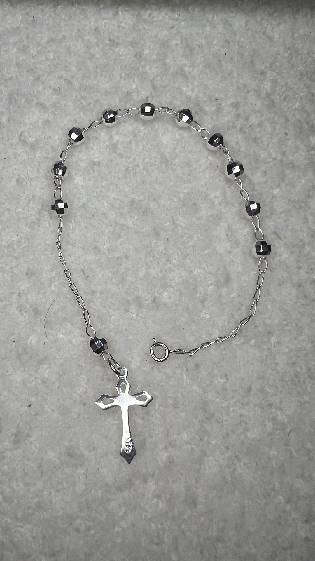 925 Silver Rosary Bracelet