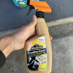 Armor All 16oz Leather Care with Beeswax Automotive Interior Cleaner: Car Cleaning Supplies, Leather Conditioner, Non-Abrasive