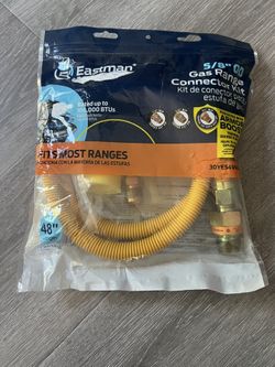 Eastman 5/8" OD Gas Range Connector Kit 48" Length