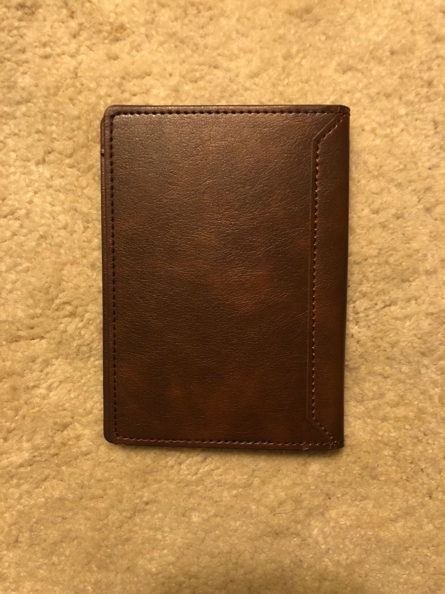 Faux Leather Passport Holder