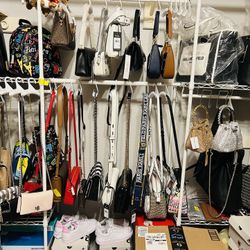 All brand Name Hand Bags: Michael Kors, Karl, Raul Lauren 