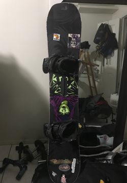 snowboard setup: 2018 or 2017 lobster jib board 153 (or 153.5) with burton malavita bindings in medium