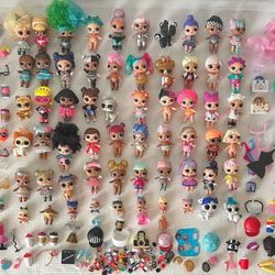 LOL Surprise Mini Doll Lot Of 100+ Dolls Figures Babies Pets OMG Accessories