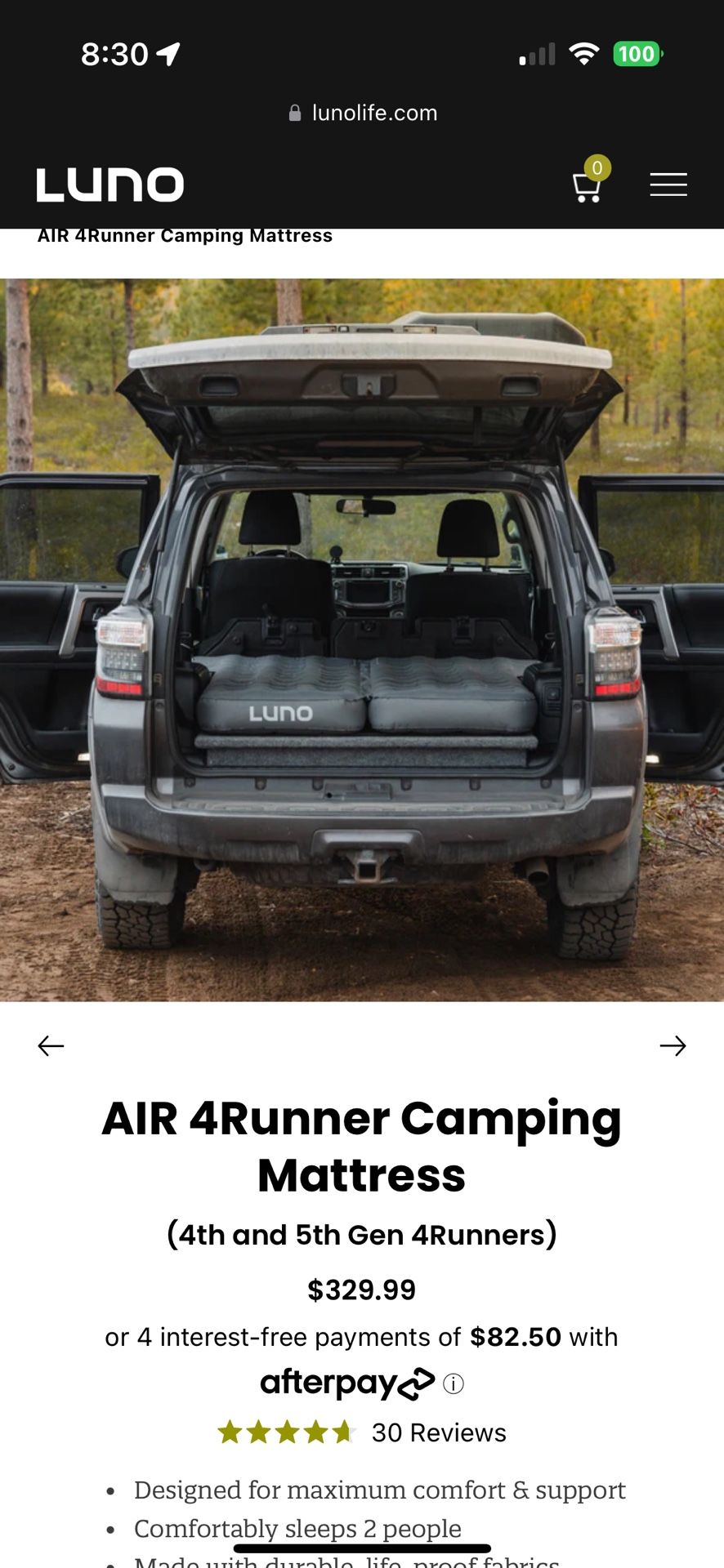 Luno 4Runner Air Mattress