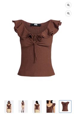 Madden NYC Women's Ruffle Top