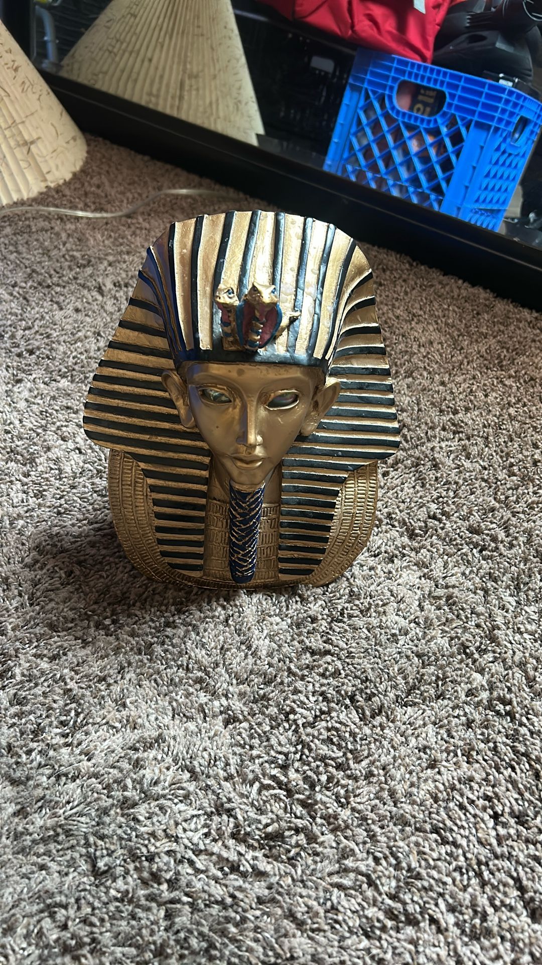 Egyptian Hand Carved Candle Holder