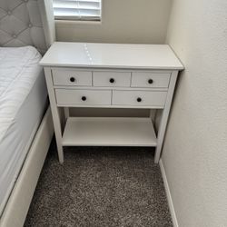 White Nightstand/End Table