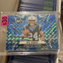 2024 Panini Mosaic - NFL Debut Jonathon Brooks #276 Genesis Mosaic Prizm (RC)