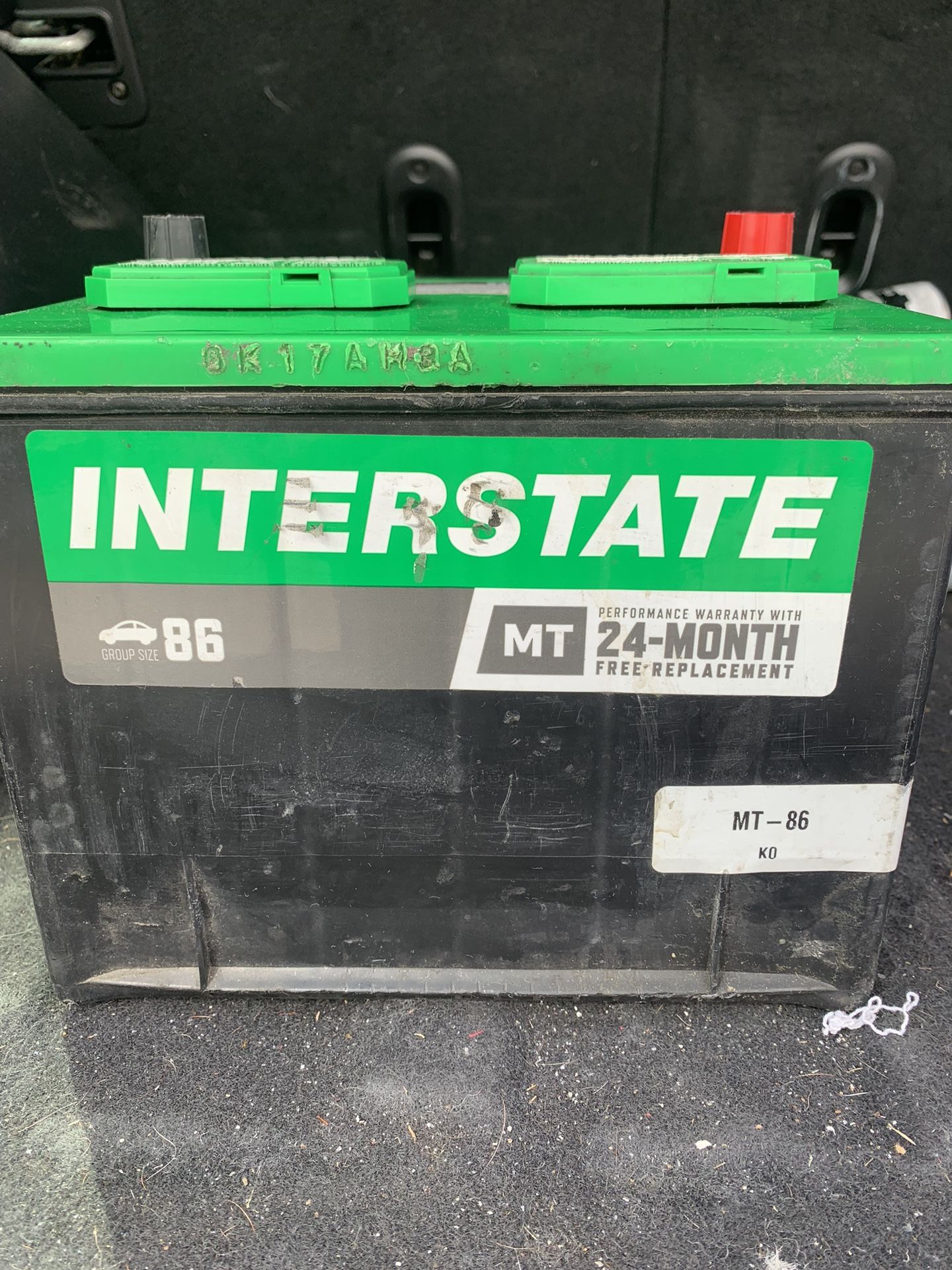 Car Battery Interstate 86