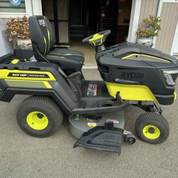 Ryobi 80V HP Brushless 42 in. Battery Electric Cordless Riding Lawn Tractor with (3) 80V 10Ah Batteries and Charger (Please Read)