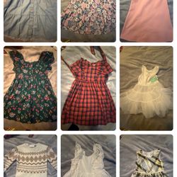 Little Girls Dresses Size 4-6 $5-10 Each Or $30 For the Lot