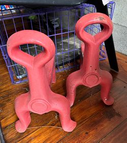 Gypsy 3 Andirons Cast Iron for Fire Logs