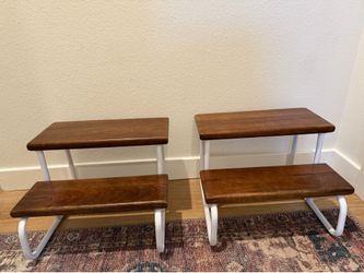 Crate & Barrel step stools 2x