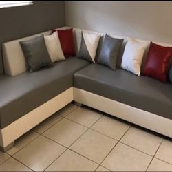 Leather Sectional Sofa Brand New For Sale 