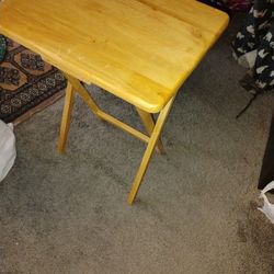 Folding Wooden Tray Table Pickup Only Cash 