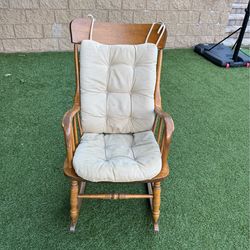 solid wood rocking chair