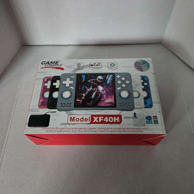 Upgraded XF40H Retro Handheld Game Console|128GB|Black|Brand New!