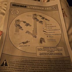 Yakima Literider 2 And 3 Bike Rack