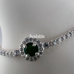 Tennis Women Emerald Stone Natural