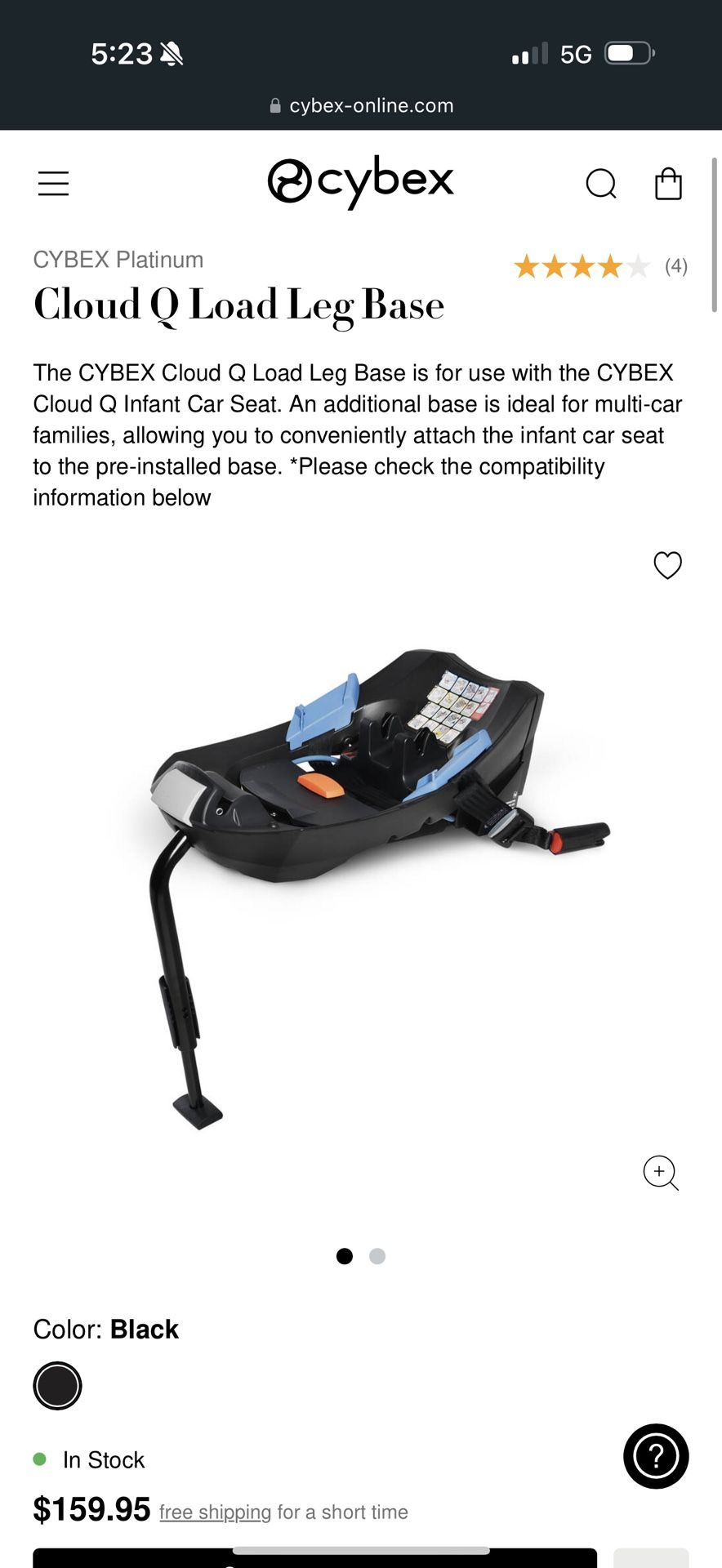 Cybex Cloud Q Load Leg Base