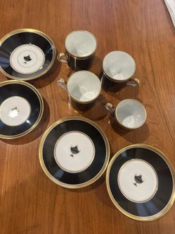 Richard Ginori Contessa Demitasse Espresso Cups + Saucers