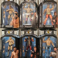 AEW Wrestling UNMATCHED action figures JAZWARES TOYS