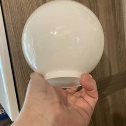 Vintage globe saucer ceiling light lamp fixture Mid Century modern perfect size and shape